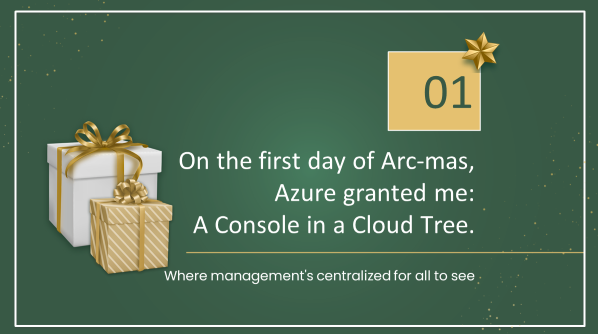 The 12 Days of Azure ArcMas - A Console In A Cloud Tree
