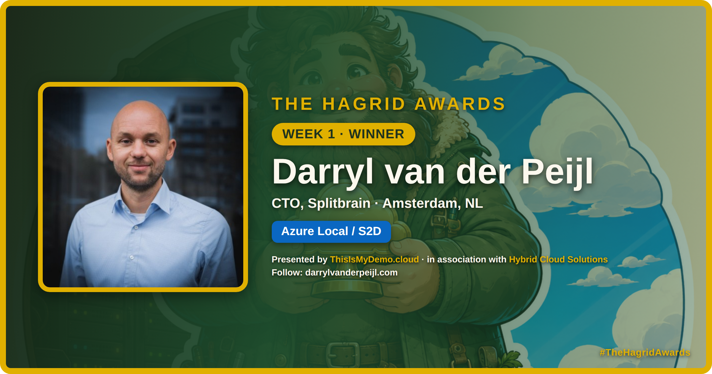 This Week's Hagrid: Darryl van der Peijl