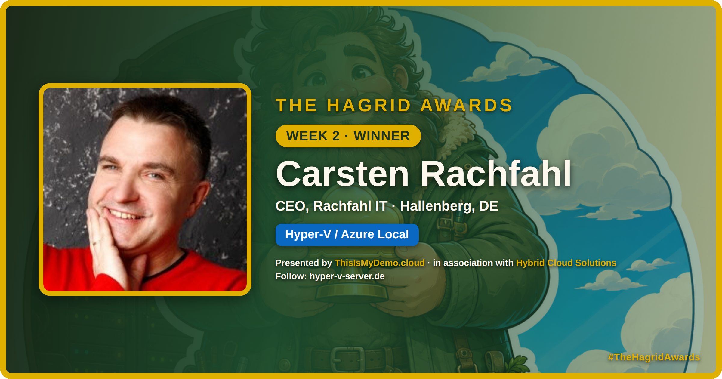 This Week's Hagrid: Carsten Rachfahl